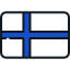 Finsko, vlajka - MS v hokeji 2019, Kosice